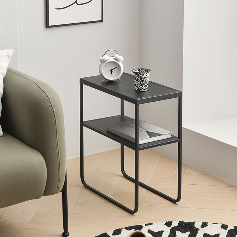 9" Wide Contemporary Corner Table Rectangular Accent Side Table