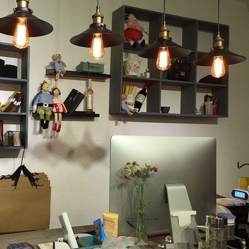 1 pendentif léger pendentif léger industriel de style industriel en métal