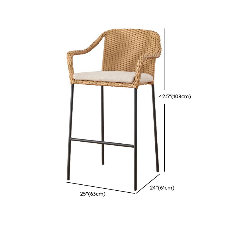 Contemporary Style 3 Pcs Bistro Set Metal Round Bistro Table Set