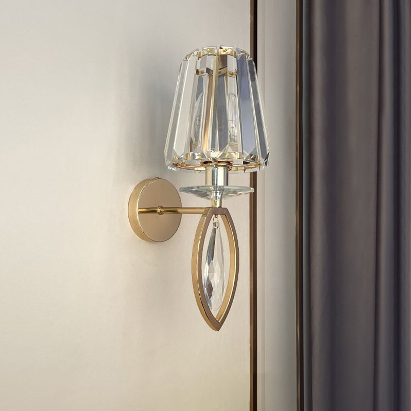 Crystal 1 Light Wall Light Sconce Modern Bedroom Wall Mounted Light Fixture