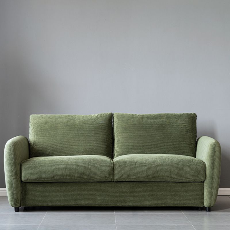 38" Wide Scandinavian Sofa Futon Corduroy Upholstered Sleeper Sofa