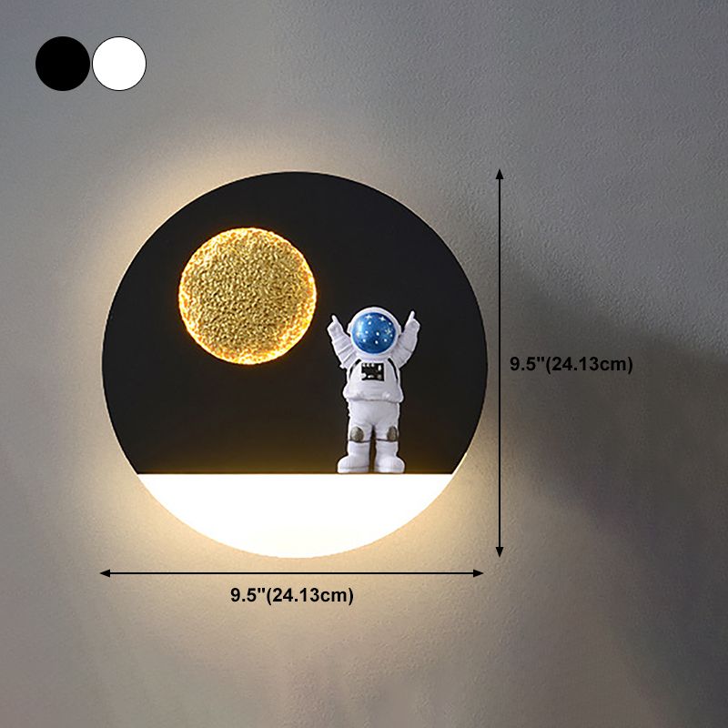 Modern Style Geometry Shape Wall Sconce Metal 1 Light Sconce Lighting for Bedroom