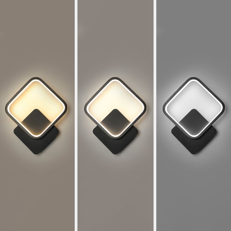 Linear Shape Metal Wall Light Modern Style Single Light Wall Mount Lighting