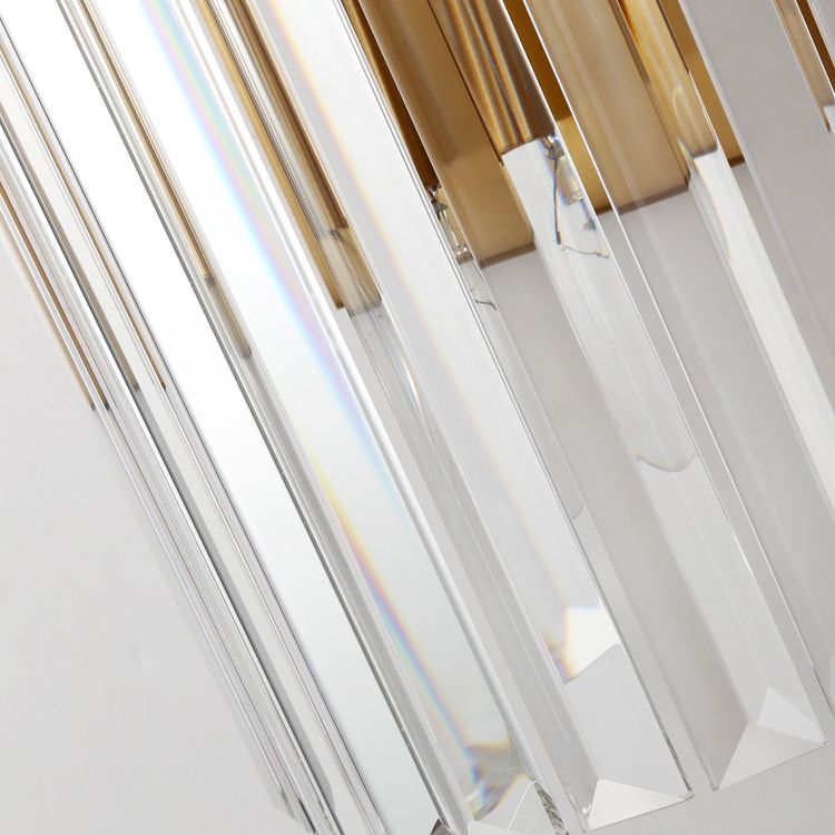 Luce murale cilindrica cristallina nella moderna lampada da parete a 2 luci di elettroplate in stile creativo