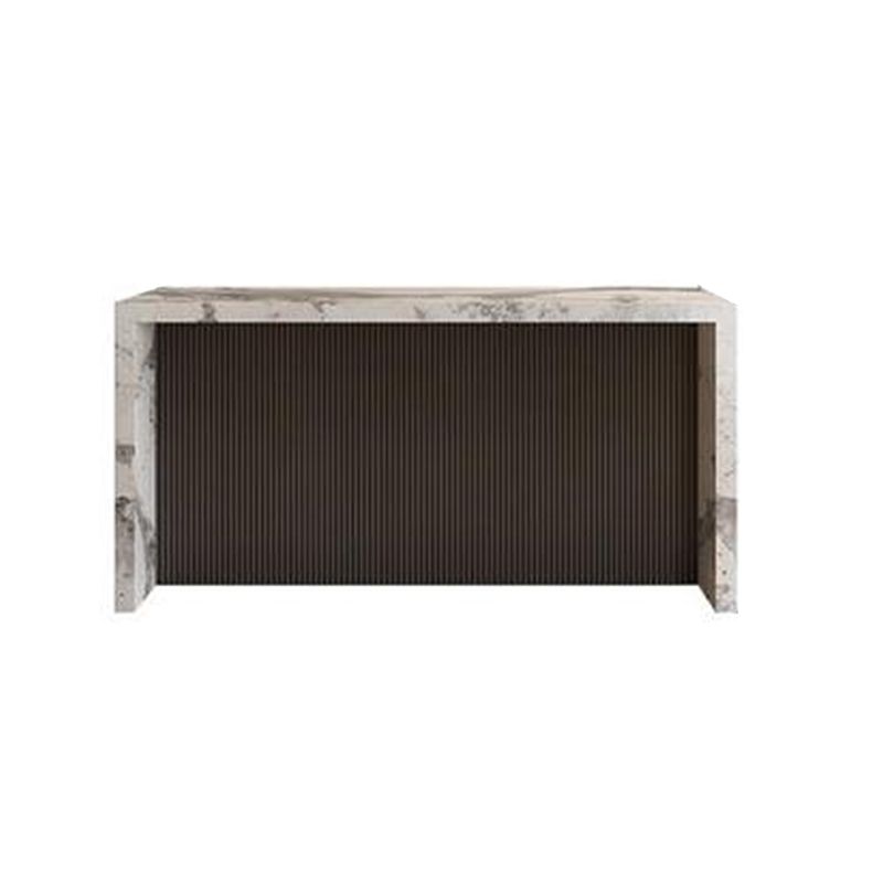 Modern Rectangle Stone Bar Dining Table Table for Living Room