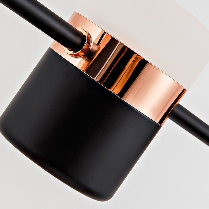 Minimalismo moderno rettangolo isola illuminazione a sospensione LED LED Cilindro sfumatura Il soffitto dell'isola per soggiorno per soggiorno