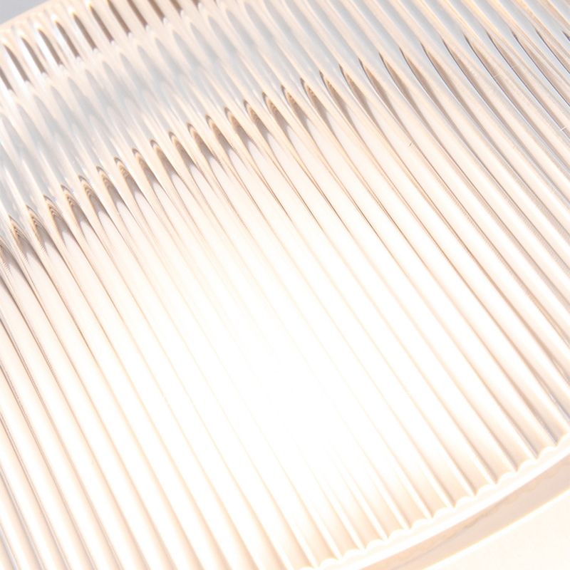 Round LED Wall Sconce in Black / Gold Aluminum and Acrylic Wall Lamp