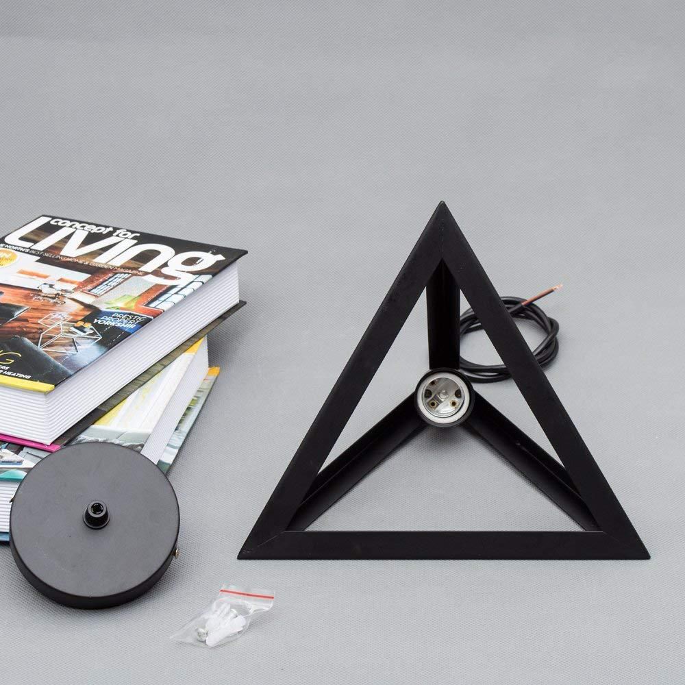 Modern Triangle Hanging Ceiling Light Metal 1 Light Pendant