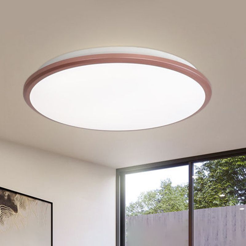 Simplicité Round Flush Mount Lamp for Living Room Modern Style LED Ceiling Light
