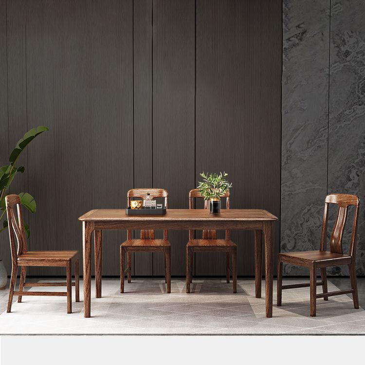 Modern Kitchen Solid Wood Dining Furniture Set with Rectangle Top Formal Dining¬†Room¬†Table¬†Set