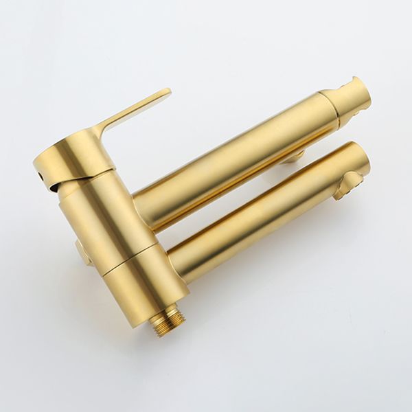 Wall Mounted Bathroom Faucet Contemporary Style Swivel Bathroom Faucet