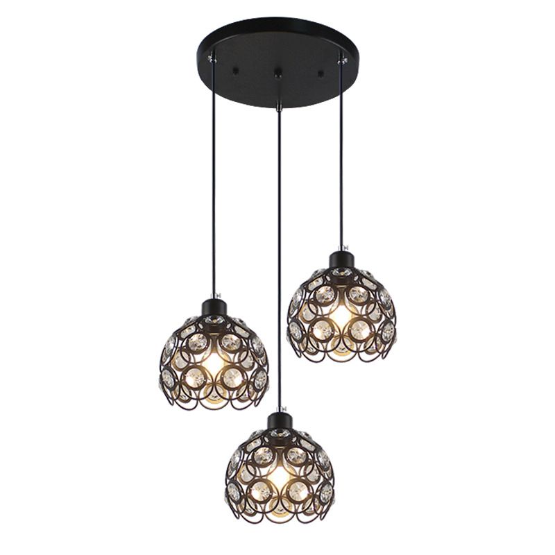 Nouveauté moderne Crystal Dome Light Light Modern Style LED Pendentif Light pour le chevet Bar