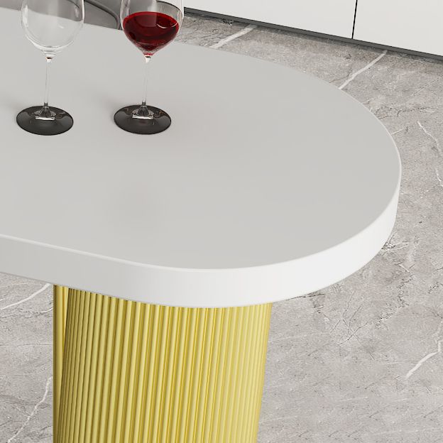 Metal Contemporary Freeform Dining Table Pine Wood Top Table