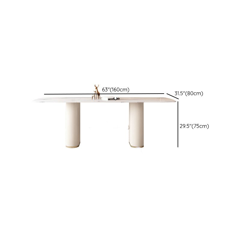 1/4/5/7 Pieces Dining Set Stone Dining Furniture for Dining Room