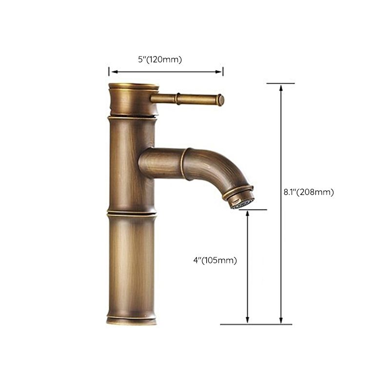One Hole Faucet Country Vessel Sink Bathroom Faucet with Single Lever Handle