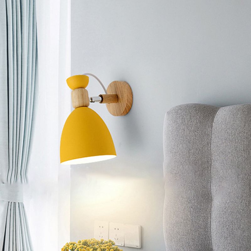 Metal Flare Wall Mounted Lamps Modern Style 1 Light Wall Mount Lighting