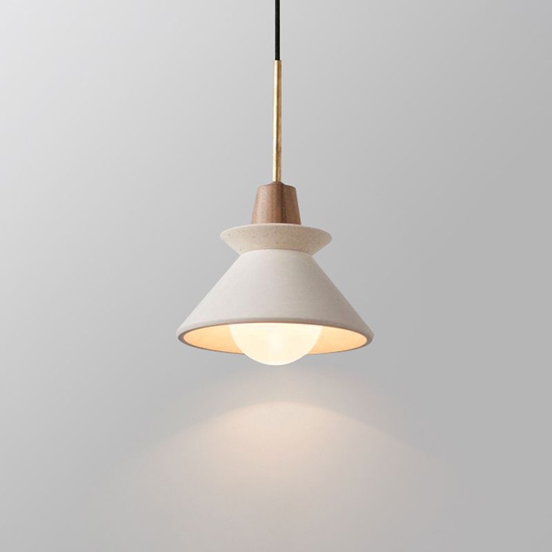 Lampade a sospensione del cemento bianco ciondolo sospensione contemporanea per soggiorno