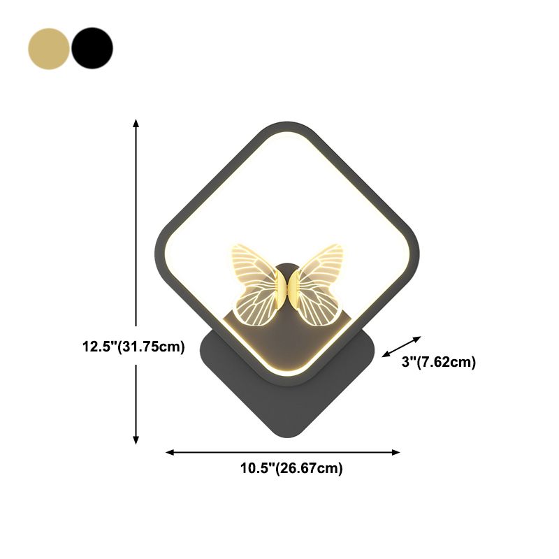 Metal Geometric Shape Wall Mount Lighting Modern Style 3-Lights Wall Mounted Light Fixture