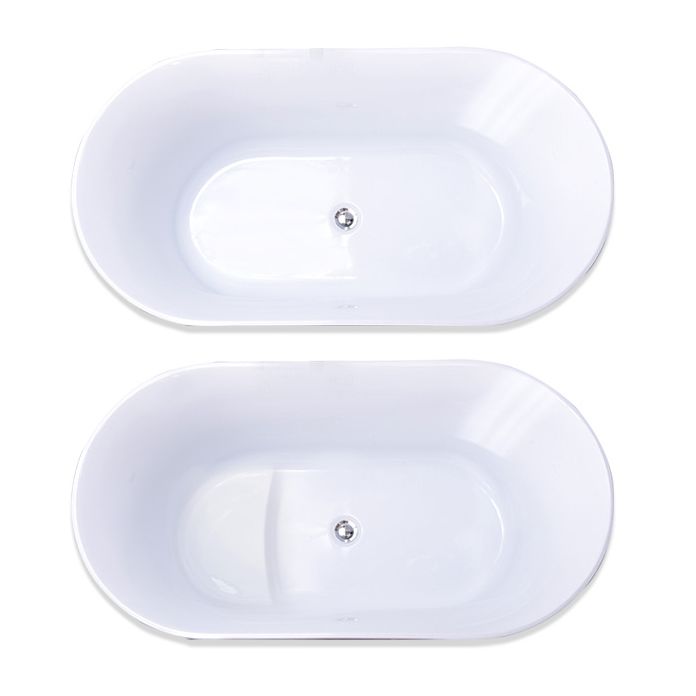 Antique Finish Soaking Bathtub Acrylic Back to Wall Bath Tub (Board not Included)