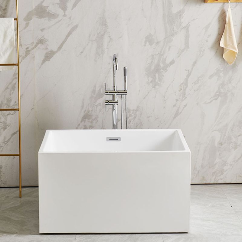Freestanding Soaking Bathtub Antique Finish Rectangular Bathtub (Faucet not Included)