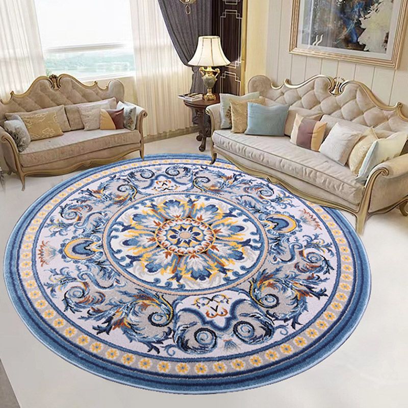 Glam Rug Mid-Century Area Rug Polyester Easy Care Carpet for Bedroom