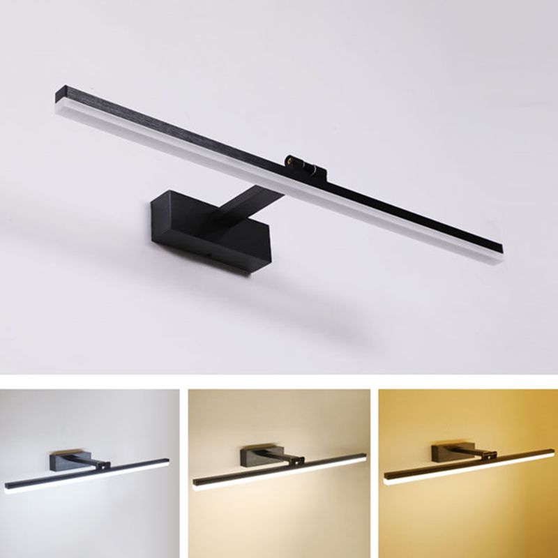 Armed Linear Vanity Lamp Nordic Extravagant Style Aluminum Alloy  Single Vanity Light