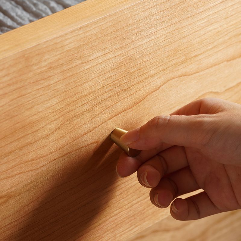 Nordic Style Solid Wood Storage Sideboard Cabinet with Drawers in Nature