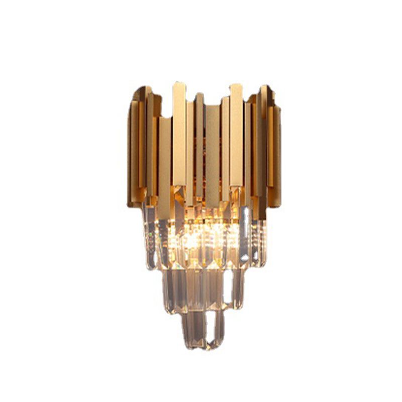 Kristallgeometrische Schatten Wandleuchte moderne Wandhalterung Leuchte in Messing