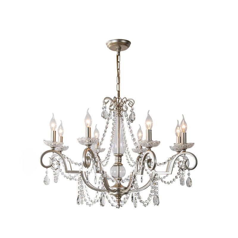 Crystal Vintage  Pendant Lighting Fixtures Silver Sputnik Hanging Lights
