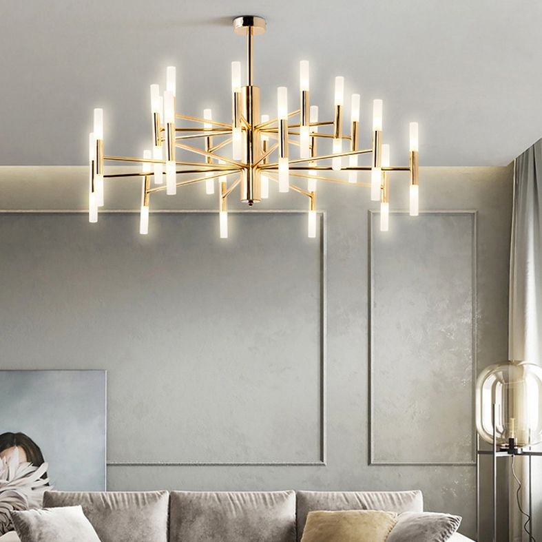 Lumières suspendues postmodernes Chandelier en métal pour le salon du salon