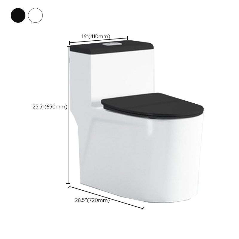 Traditional All-In-One Urine Toilet Floor Mounted Porcelain Siphon Jet Toilet