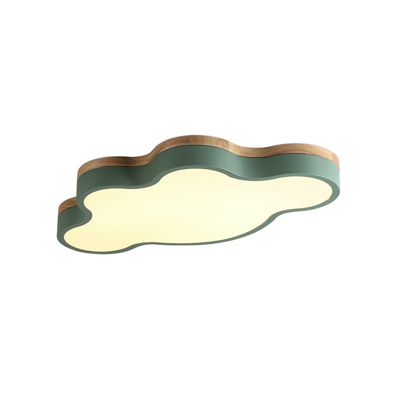 Nordic Simple Flush Ceiling Light Colorful Cloud LED Flush Mount Lighting for Bedroom