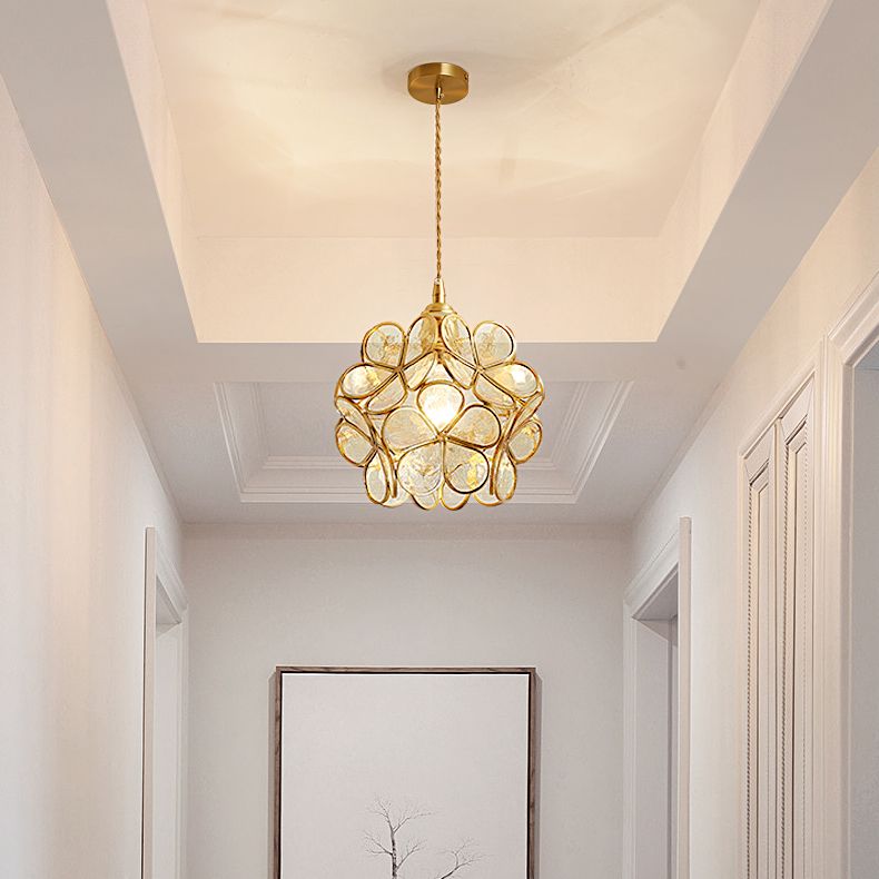 LED contemporain suspendu aux fleurs en forme de fleur