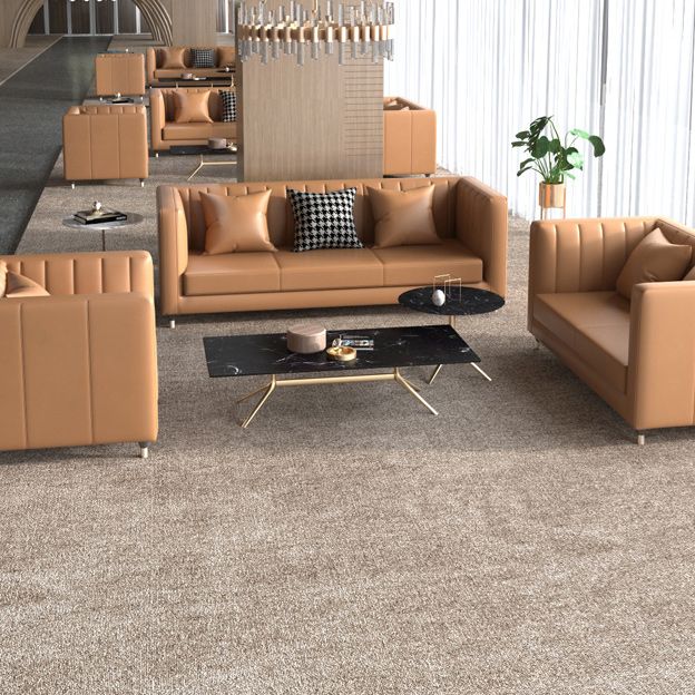 Genuine Leather Tuxedo Arm Sofa 33.46" Wide Contemporary Sofa, Brown