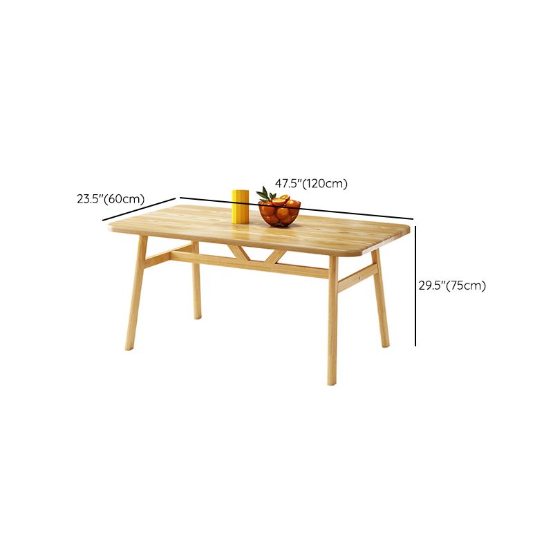 Modern Dining Table Rectangle Wooden Dinner Table for Dining Room