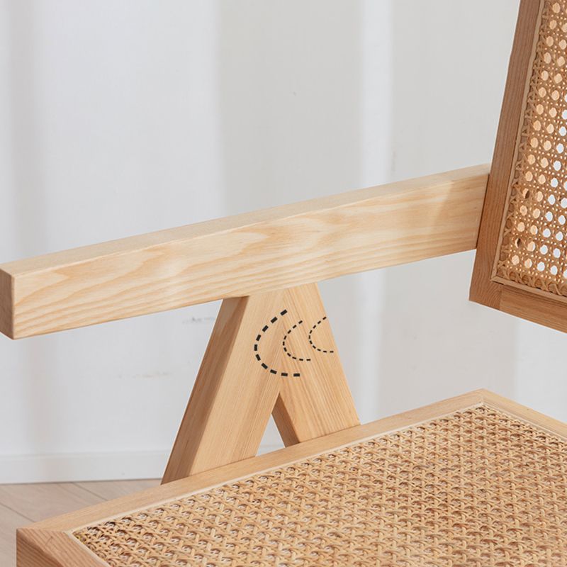 Sillas de madera de roble de estilo moderno, sillón con respaldo abierto para cocina y comedor
