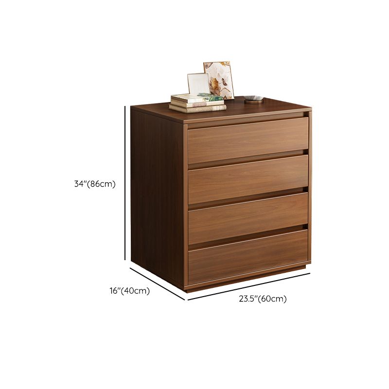 Wood Side Cabinet Standard Mid-Century Modern Storage Cabinet with Drawers