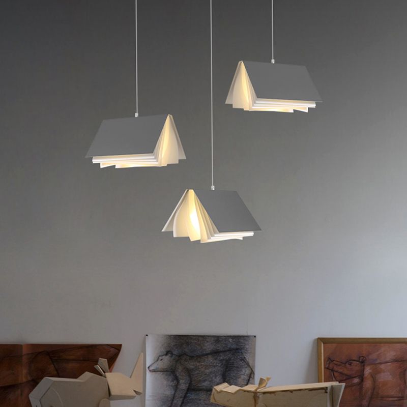 Modern Art Deco Metal Hanging Light Fixtures 1 Light Simple Rectangle Pendant Light