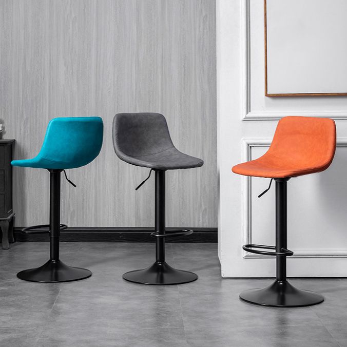 Rotation and Lifting Barstool Industrial Style Leather Seats Bar Stool for Bar Counter
