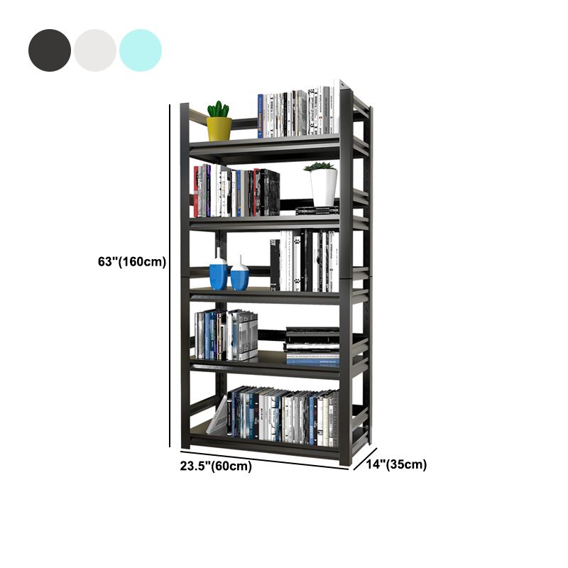 Rectangle Standard Bookshelf Scandinavian Metal Bookcase for Home Office