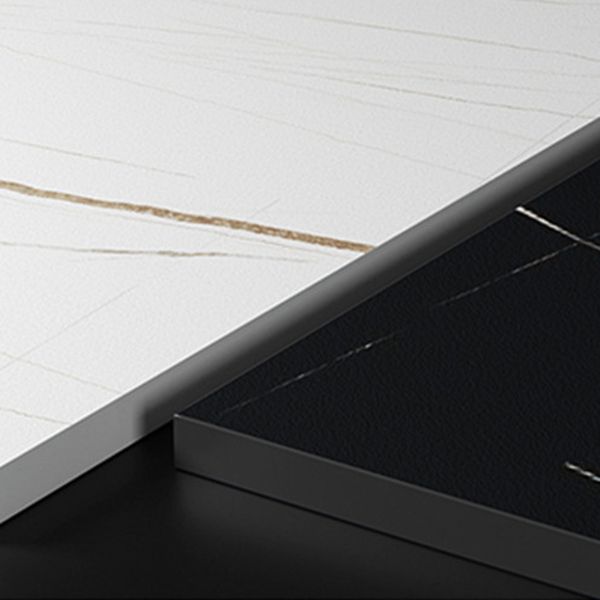 Nordic 1/5/7 Pieces Dining Set Rectangle Stone Dining Table for Cafe Dining Room