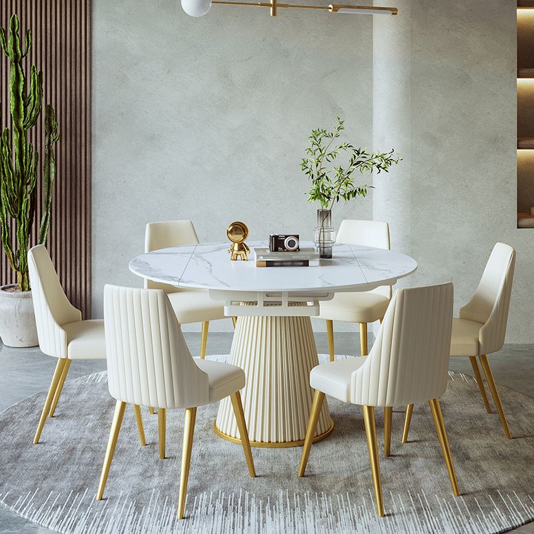 Nordic Style 1/4/5/7 Pieces Dining Sintered Stone Dining Table Set for Kitchen