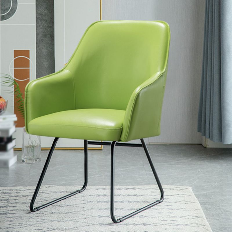 Faux Leather Chair 22.4" L x21.6"W x32.6"H  Arms Included Chair for Living Room