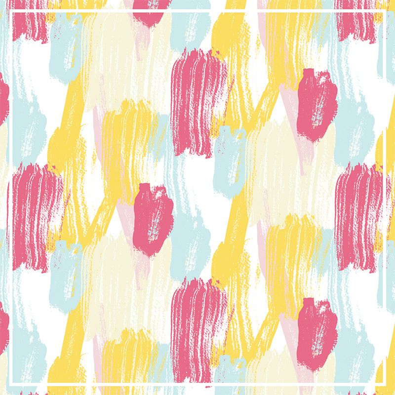 Modern Abstract Mural Wallpaper for Boys Bedroom Customised Wall Covering in Yellow