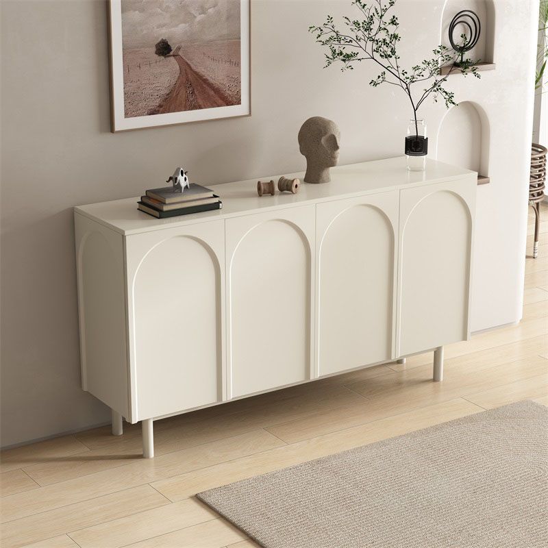 Modern Buffet Table Wood Buffet Stand with Doors for Dining Room