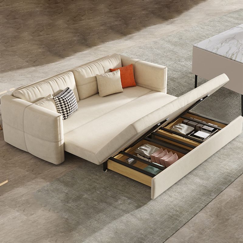 31" Wide Scandinavian Sleeper Sofa Futon Fabric Sleeper Sofa