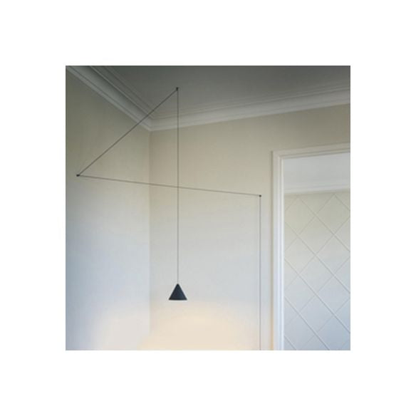 Schwarzkegel hängende Deckenleuchte zeitgenössisches Metall 1 Leichtes Suspension Anhänger Licht für Esszimmer mit verstellbarer Kabel