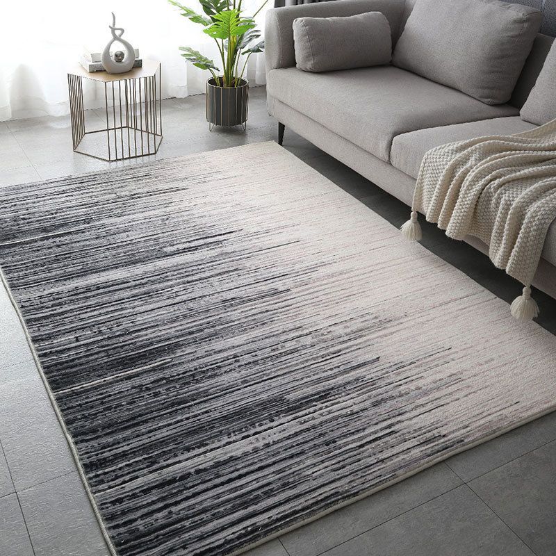Brown Modern Area Rug Polyester Graphic Indoor Rug Stain Resistant Rug for Home Decor