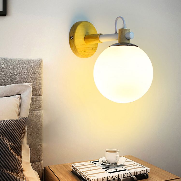 Moderni macaron nordici in stile unica sfumatura da parete funce metallo 1 flioncini leggeri