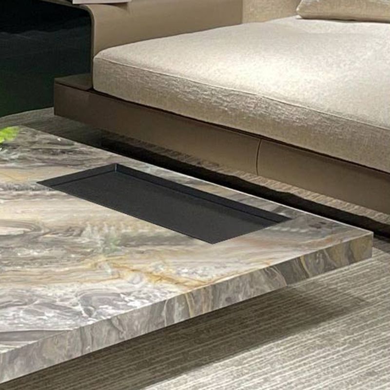 No Distressing Coffee Table Pedestal Marble Square Cocktail Table